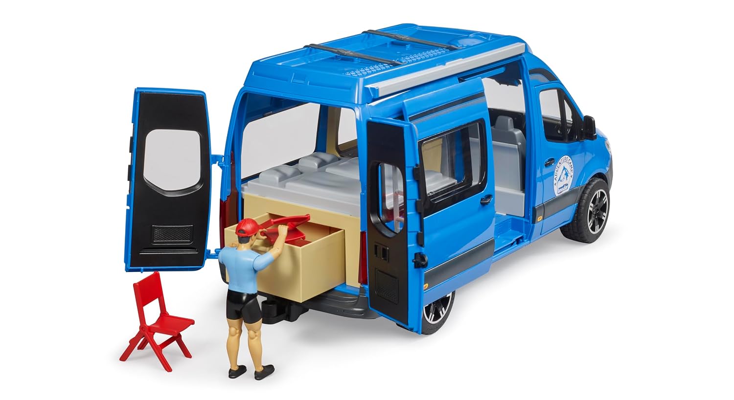 BRUDER MB Sprinter Camper — Camping-car avec chauffeur 1:16 – Image 4