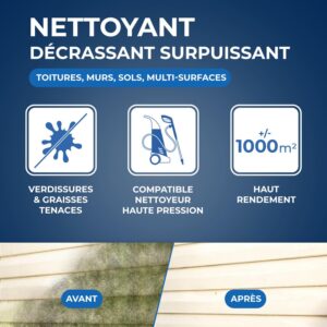 Alternative view of STARWAX — Nettoyant toitures, murs et sols concentré 5L