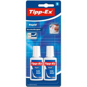 Tipp-Ex Rapid Correcteurs Liquides - 20 ml, Blister de 2