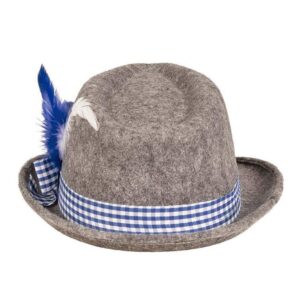 Alternative view of BOLAND — Chapeau Bavarois en Feutre Gris 57 cm