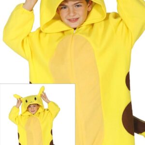 FIESTAS GUIRCA | Costume de Chinchilla Électrique Enfant (7-9 ans) - Costumes de Jeux Vidéo pour Fêtes à Thème - Idéal pour Enfants - Jaune et Marron