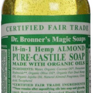 Bronner's Magic Soaps Castille Savon Liquide Bio-Almond 2 onces