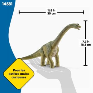 Alternative view of SCHLEICH — Figurine Brachiosaure verte détaillée
