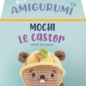 Kit Crochet Amigurumi - Mochi le Castor - 13 cm