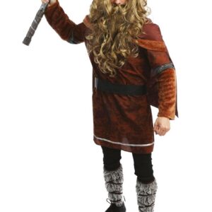 Alternative view of P'TIT CLOWN — Perruque et Barbe de Viking Luxe Adulte Homme