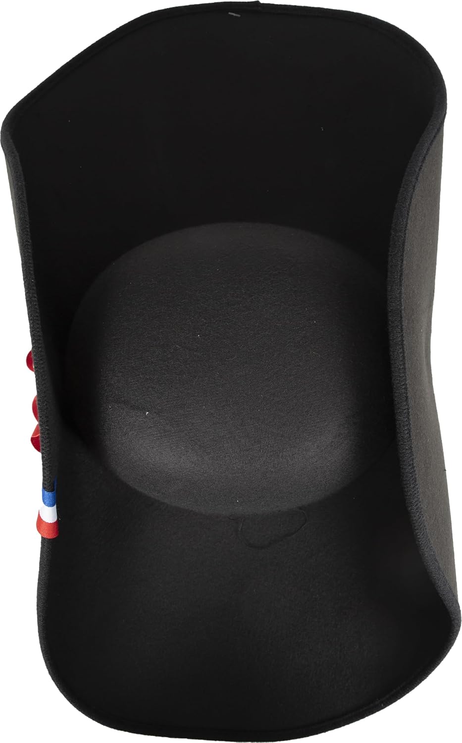P'TIT CLOWN — Chapeau Napoléon imitation laine adulte noir – Image 5