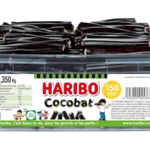 HARIBO Cocobat — Bonbons Réglisse boîte de 150