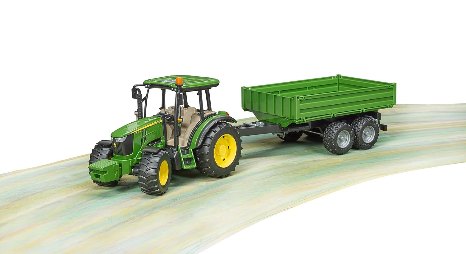BRUDER John Deere 5115 M — Tracteur avec remorque 1:16 – Image 5