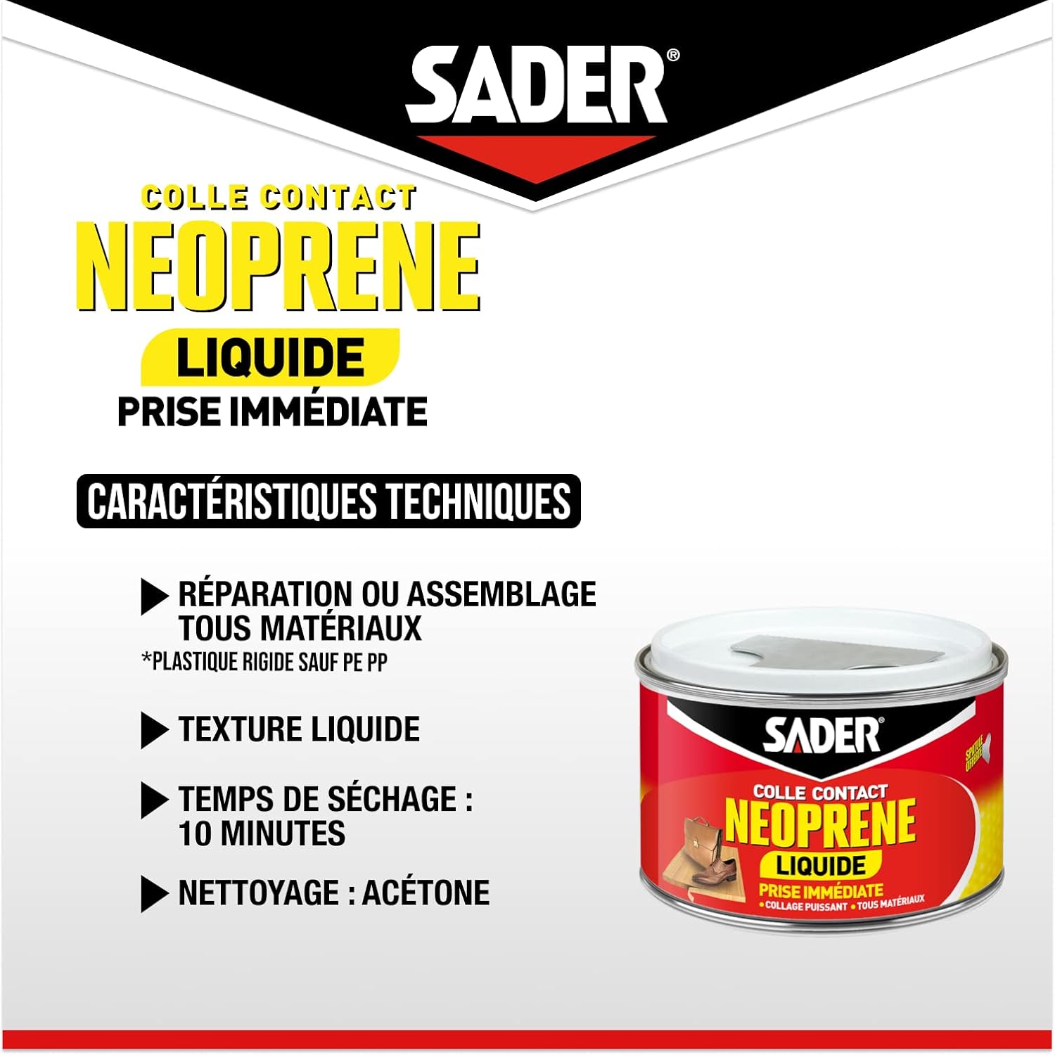 SADER — Colle Contact Néoprène Liquide 250 ml – Image 2