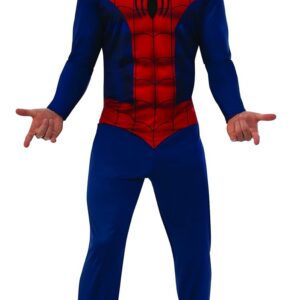 RUBIE'S SPIDER-MAN - Marvel officiel - Déguisement ADULTE classique Spider-Man. Taille XL.Costume Adulte avec combinaison et cagoule Carnaval