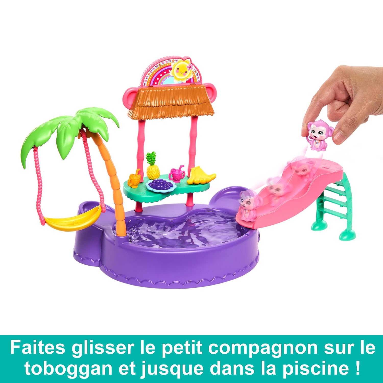 ENCHANTIMALS — Coffret Piscine Singe avec Poupée 15,3 cm – Image 4