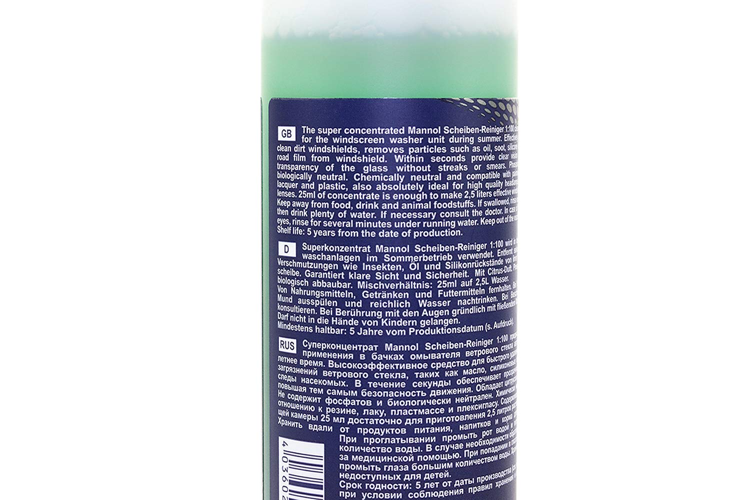 MANNOL Lot de 3 nettoyants concentrés pour vitres 250 ml – Image 3