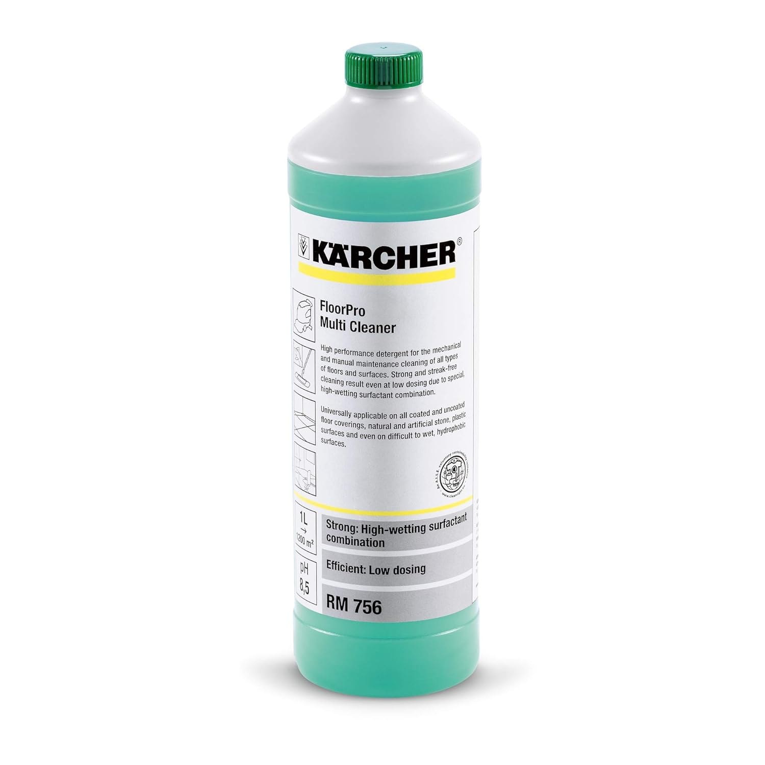 DÉTERGENT MULTISURFACE FLOORPRO RM 756, 1 LITRE. KARCHER - 62959130