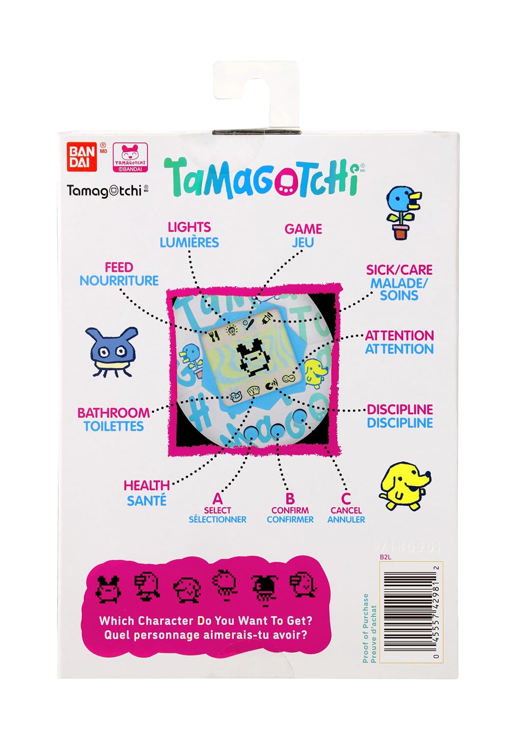 BANDAI Tamagotchi Original — Animal électronique virtuel Argyle Heart – Image 7