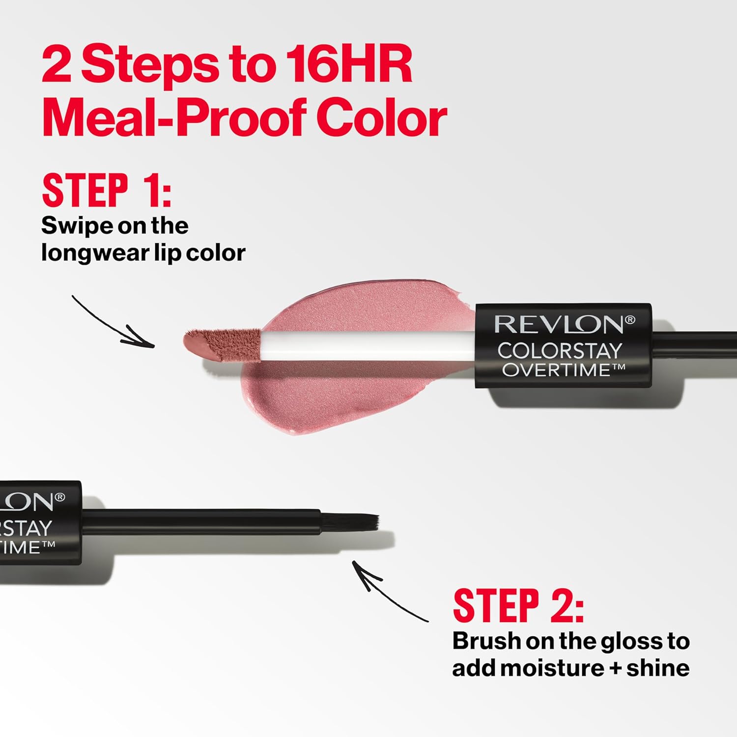 REVLON ColorStay Overtime — Rouge à lèvres liquide 260 Prune – Image 5