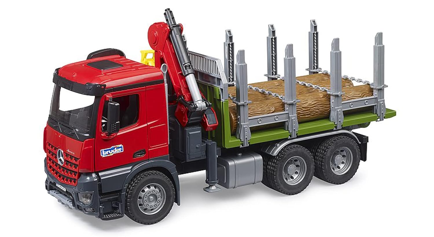 BRUDER MB Arocs — Camion de transport de bois avec grue – Image 4