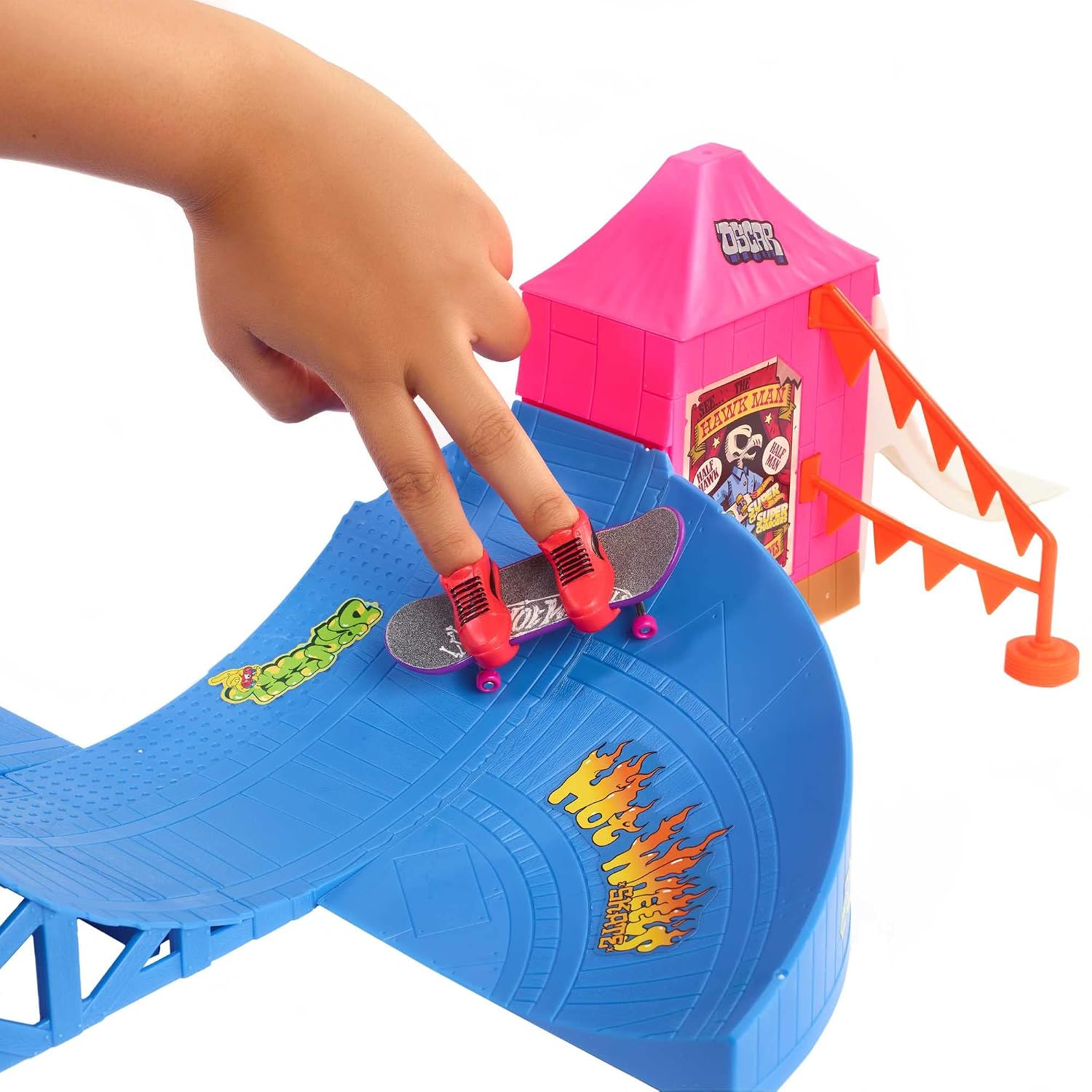 HOT WHEELS Skate — Coffret Skatepark avec Fingerboard et Chaussures – Image 4