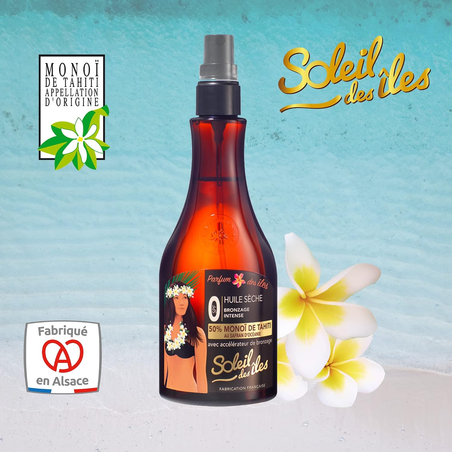 SOLEIL DES ÎLES — Huile sèche de bronzage parfum des Îles – Image 4