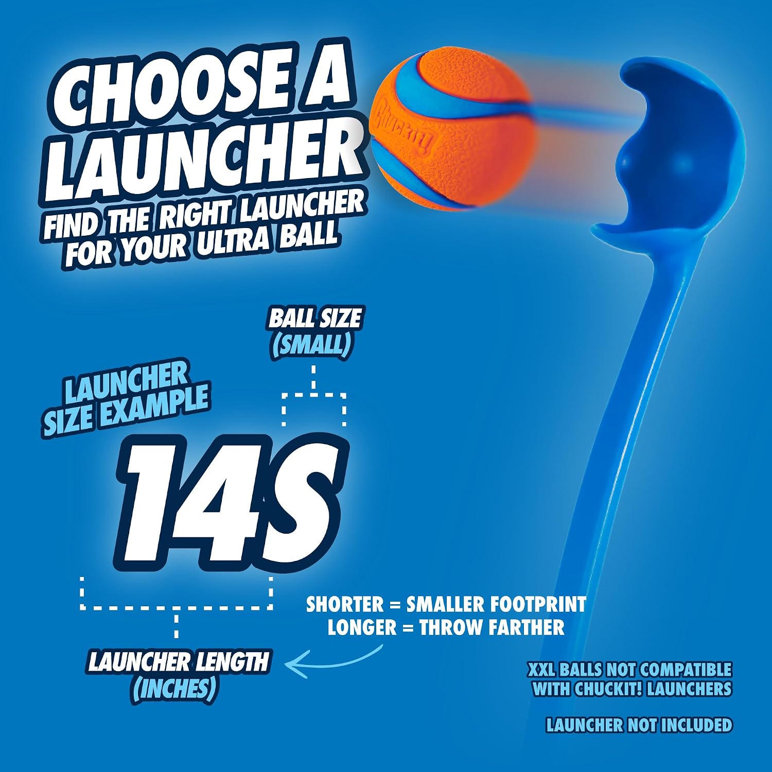 CHUCKIT! Sport — Lanceur de balle pour chien 36 cm petite balle – Image 5