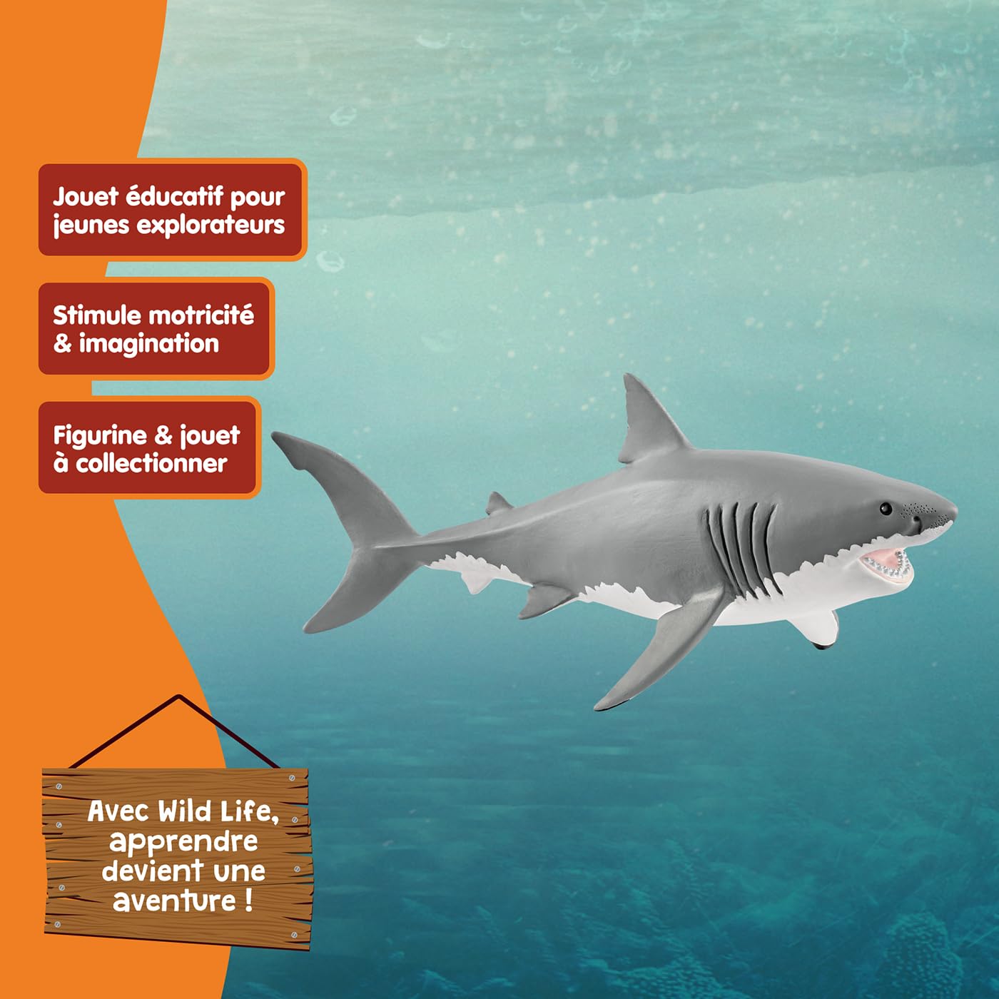 SCHLEICH Wild Life — Figurine Requin Blanc – Image 5