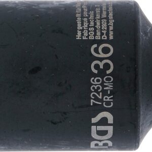Alternative view of BGS 7236 — Douille à choc longue six pans 36 mm