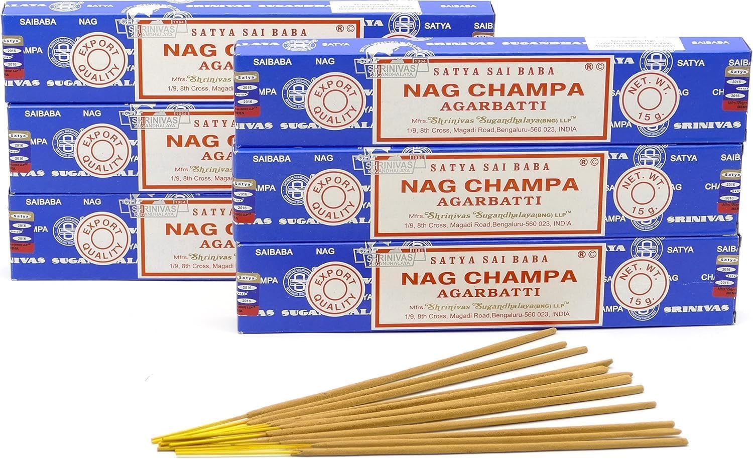 Encens - Assortiment encens (nag Champa Satya x 6)