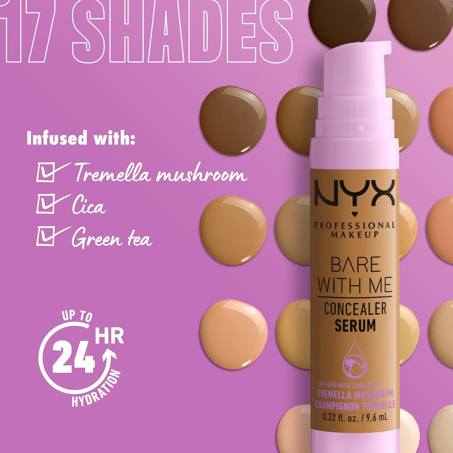NYX PROFESSIONAL MAKEUP Bare With Me — Anti-cernes sérum Sand 08 – Image 4