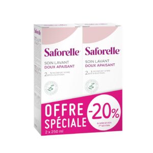 SAFORELLE — Soin lavant doux apaisant 250 ml (lot de 2)