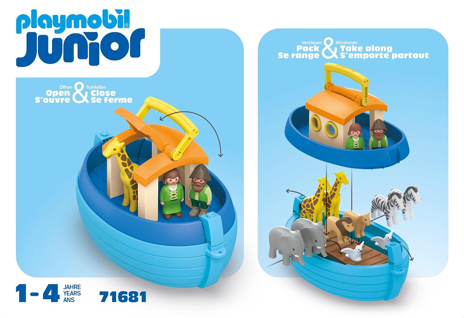 PLAYMOBIL Junior 71681 — Arche de Noé transportable – Image 5