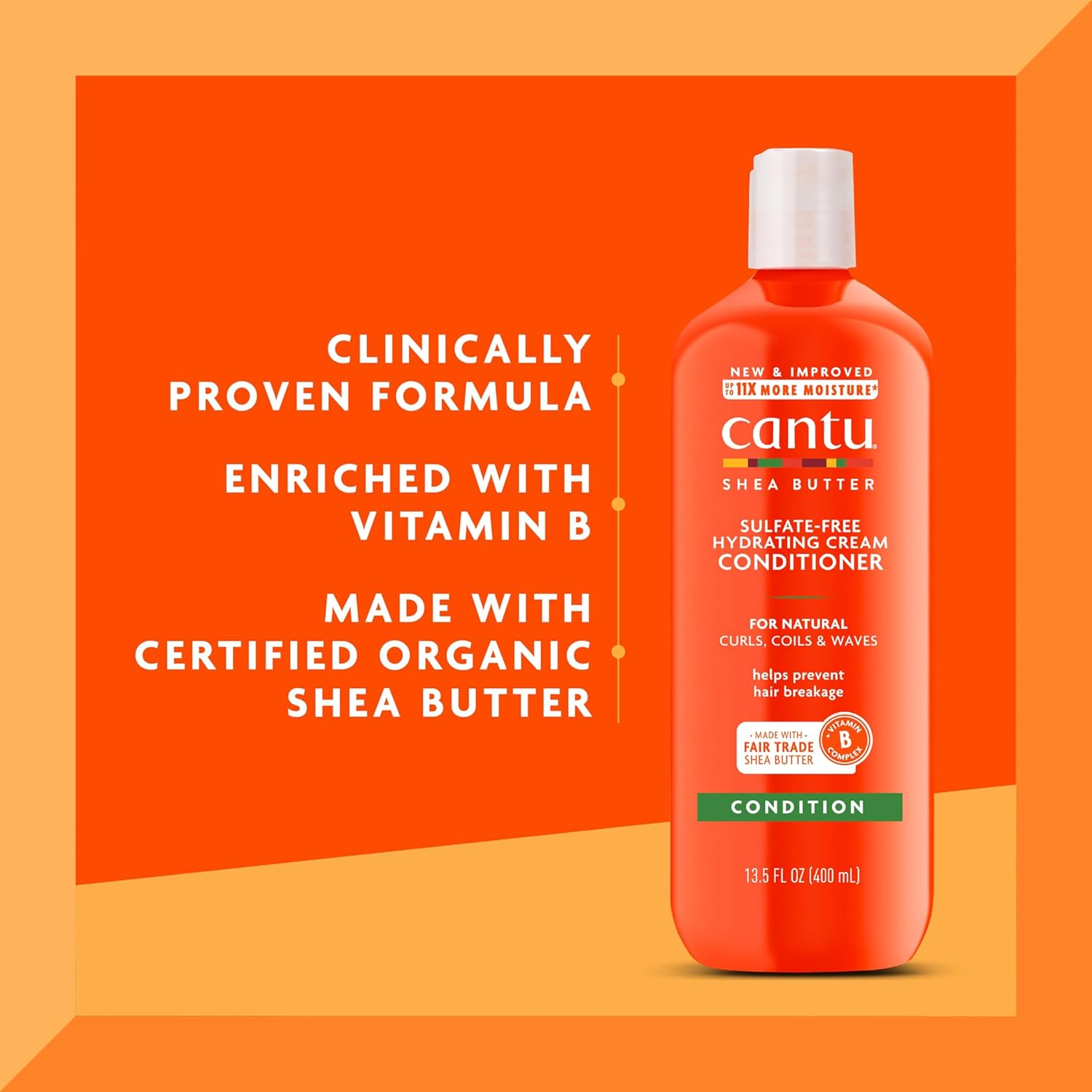 CANTU — Revitalisant hydratant au beurre de karité 400 ml – Image 2