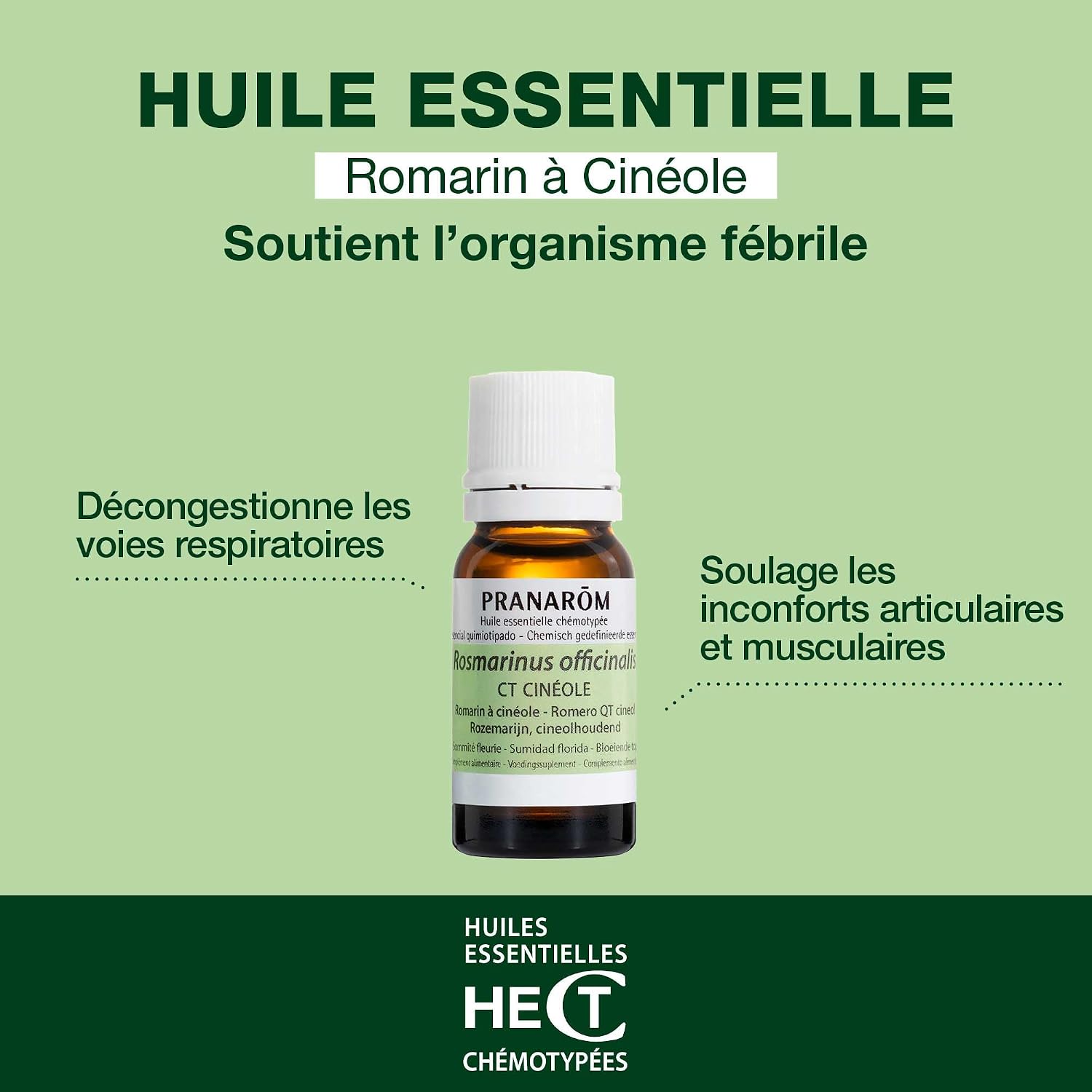 PRANARÔM — Huile Essentielle Romarin à Cinéole 10 ml – Image 5