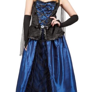 P'TIT CLOWN - Costume Comtesse Gothique - Déguisement Adulte Parfait pour Halloween, Fêtes Costumées et Évènements à Thème (L-XL)