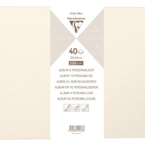 CLAIREFONTAINE — Album à personnaliser 40 feuilles 32x24 cm