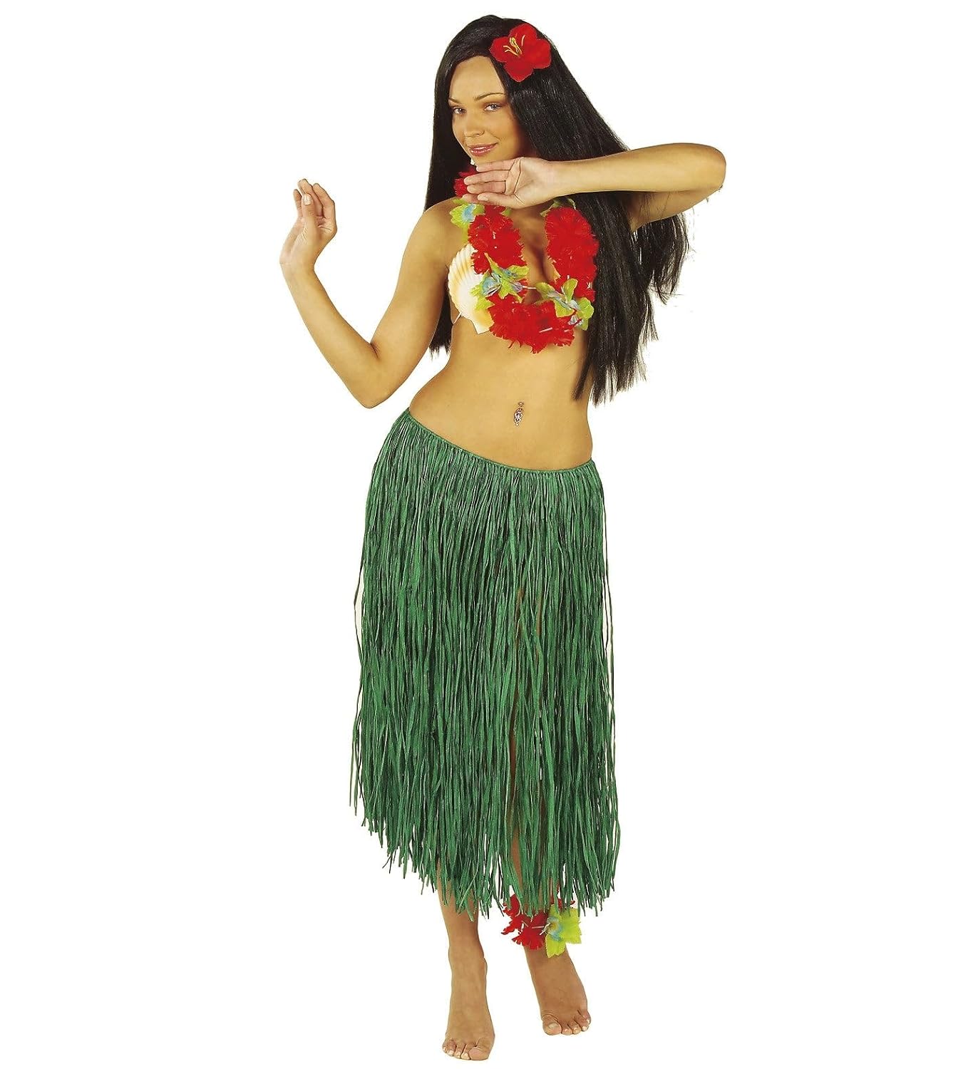 WIDMANN MILANO PARTY FASHION W — Jupe hawaïenne en raphia 78 cm – Image 2