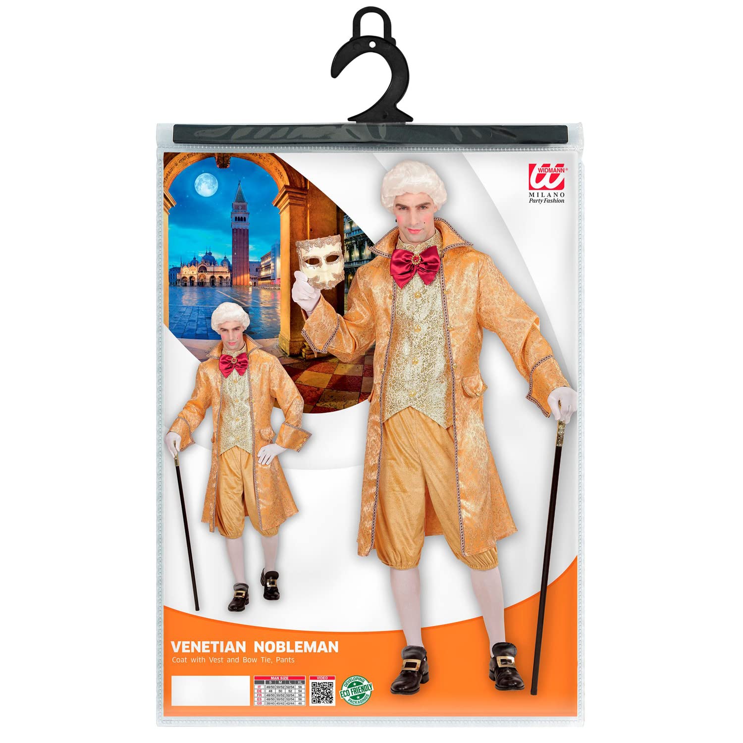WIDMANN MILANO PARTY FASHION — Costume noble vénitien adulte homme – Image 4