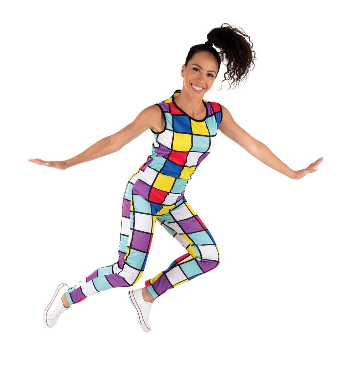 P'TIT CLOWN — Déguisement Combinaison Fluo Adulte S/M – Image 3