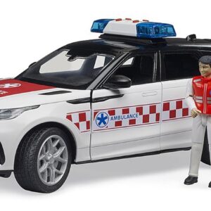 Bruder Range Rover Velar Hulpverleningsvoertuig avec figuur en licht et gel