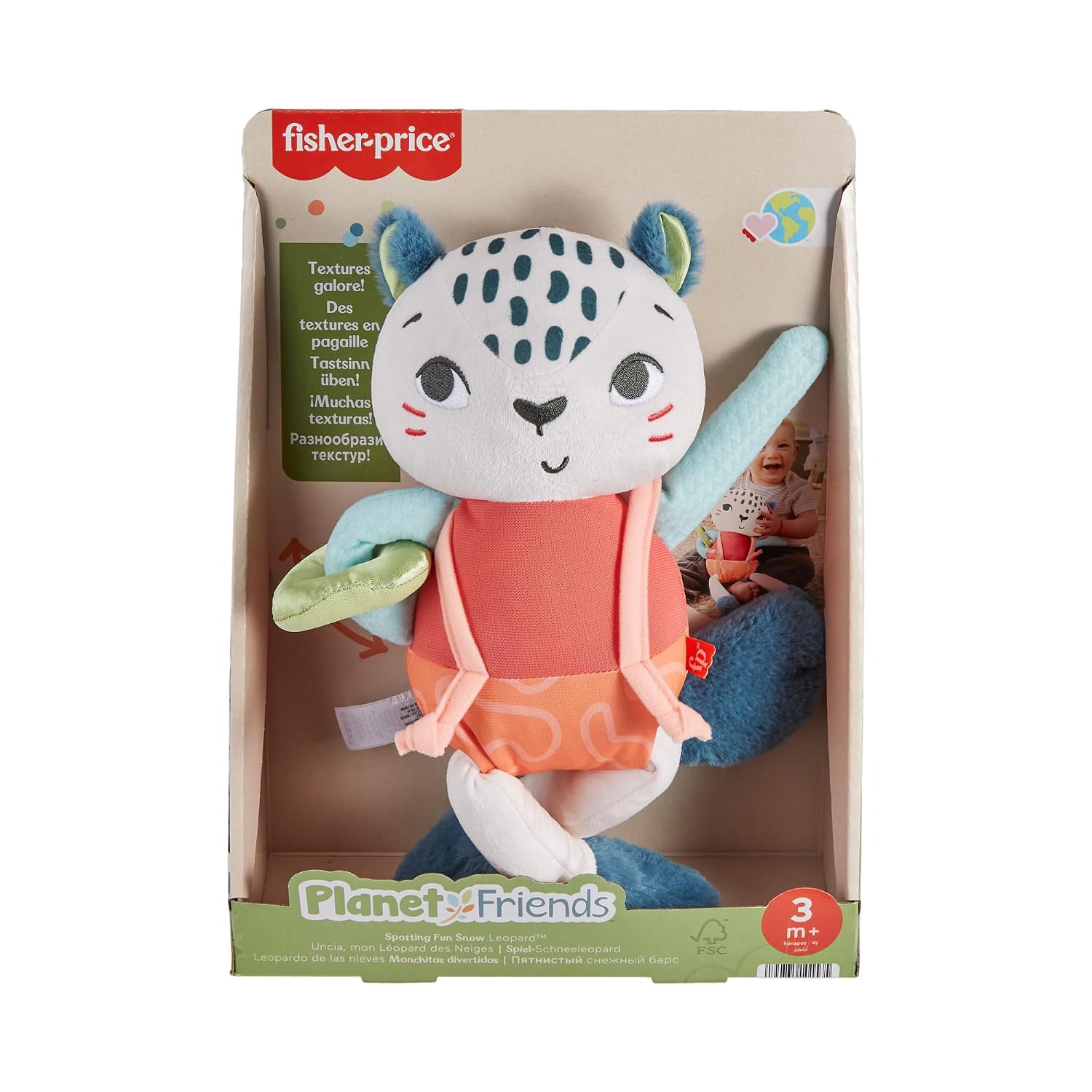 FISHER-PRICE — Peluche Léopard des Neiges d'Activités Bébé – Image 5
