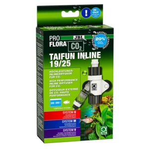 JBL PROFLORA CO2 TAIFUN INLINE 19/25, Diffuseur de CO2, Compte-bulles et sécurité Anti-retour intégrés, Pour aquariums de 200-800 L