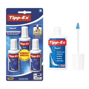 TIPP-EX Rapid — Correcteurs liquides séchage rapide 20 ml x3