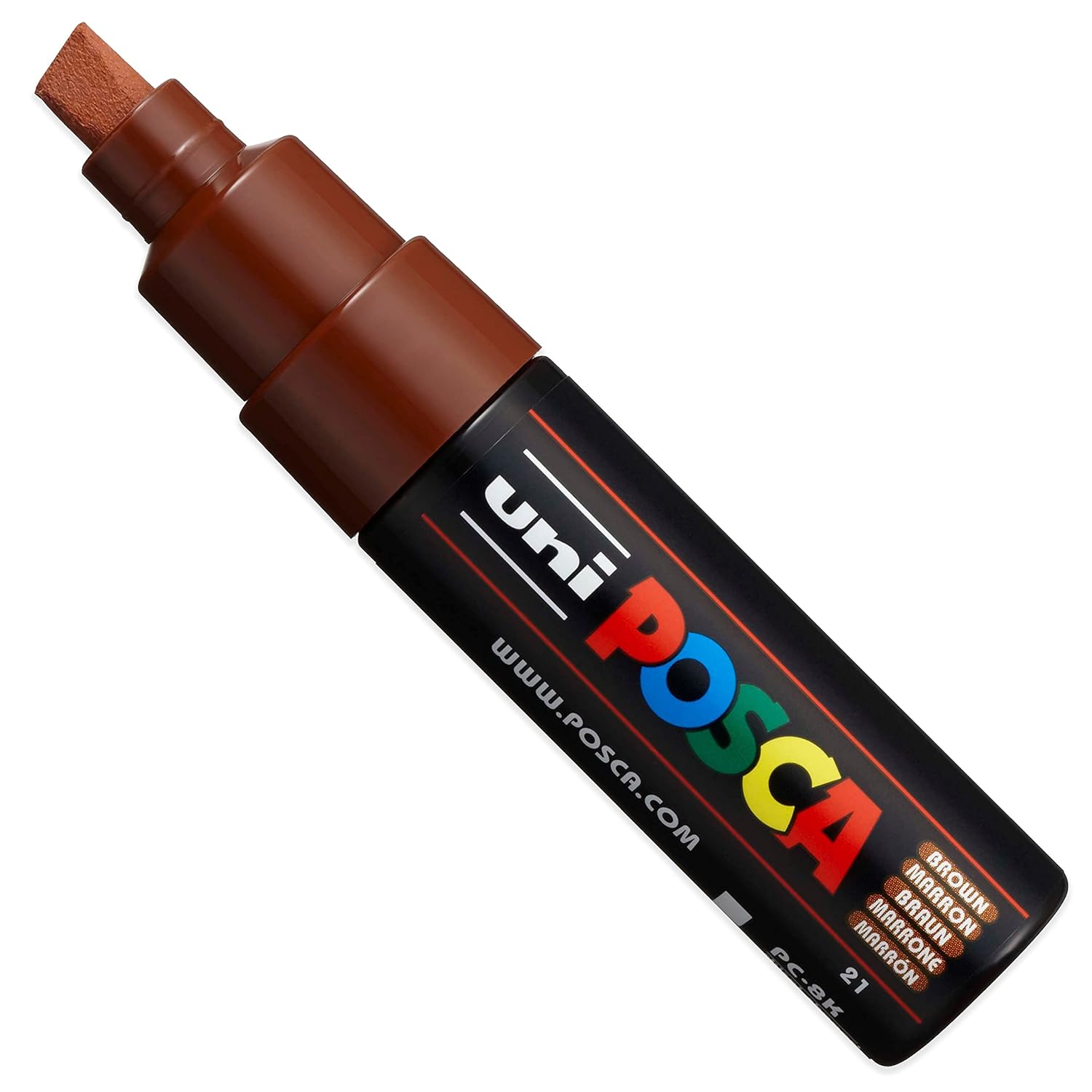 POSCA - PC-8K - Marqueurs peinture - Pointe biseautée 8 mm - Tons neutres chauds - Lot de 4 dans un étui – Image 4