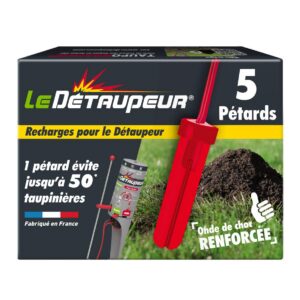 Recharges x5 — pour pièges anti-taupes et rats taupiers