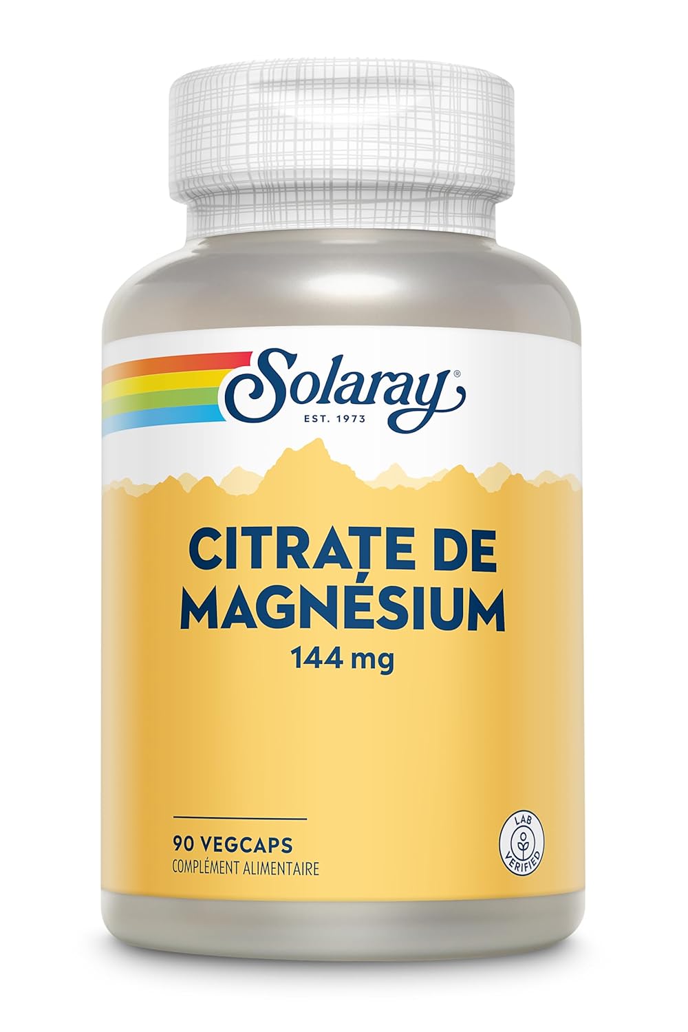SOLARAY — Citrate de Magnésium 90 VegCaps