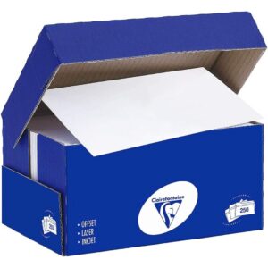 Enveloppe Clairalfa 110x220/DL, 90 g/m², coloris blanc - boîte de 250