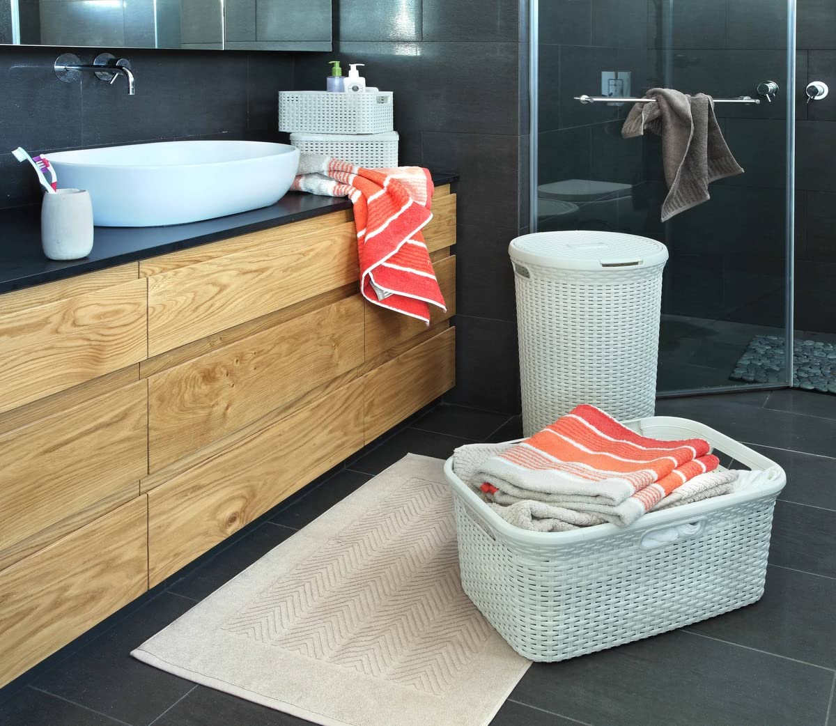 CURVER Style — Panier à linge 45L ivoire – Image 2