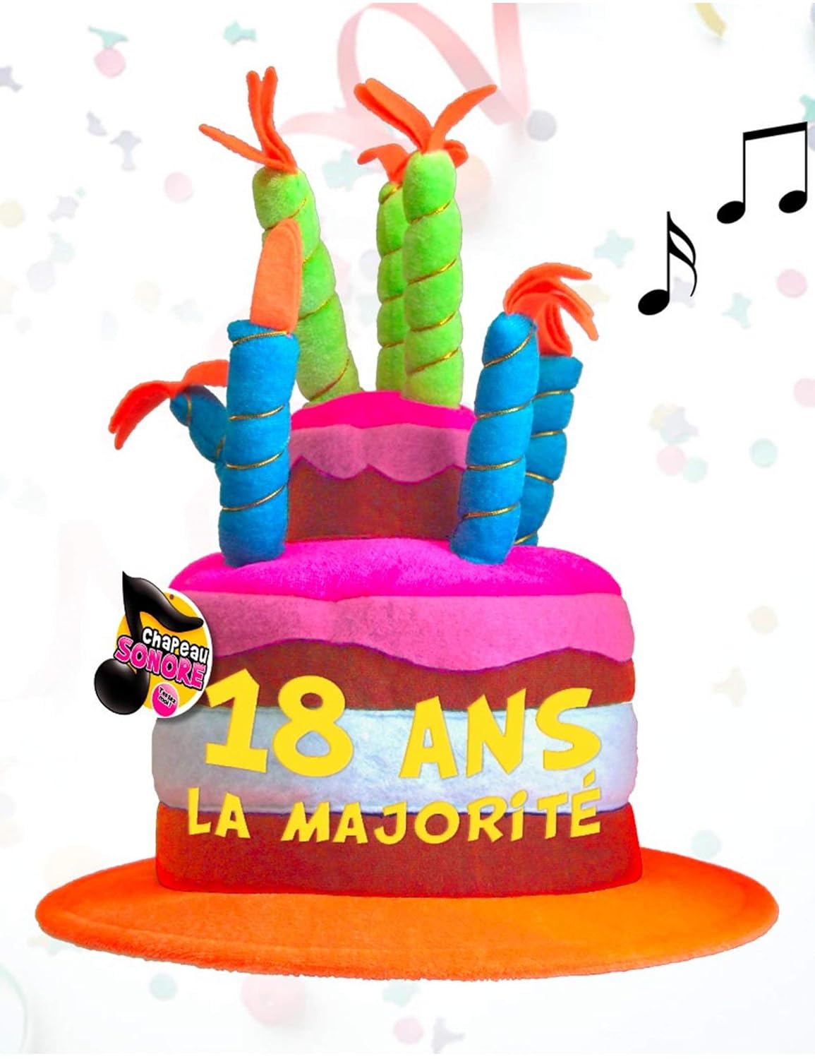 Chapeau Musical 18 ans - Taille Unique