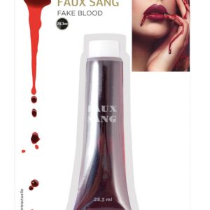 Faux Sang en Gel - 28,3 ml - Maquillage pour Déguisement - Sang de Théâtre - Fake Blood - Sang de Film - Effet Spécial - Fausses Plaies - Halloween - Carnaval
