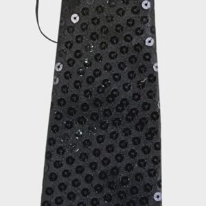 Alternative view of P'TIT CLOWN — Cravate à Sequins avec Élastique Noir
