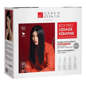 Urban Keratin - Kit de Lissage 2400ML - Base de Plante - Neutre - Liquide - Pour Tous Types de Cheveux