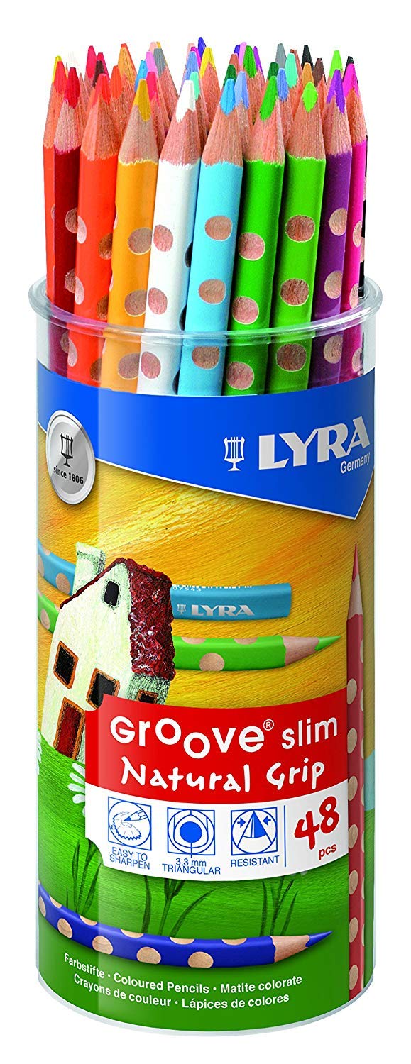 LYRA Groove Slim - Pot 48 crayons de couleur